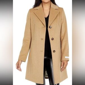 Calvin Klein Classic Single Breasted Wool Coat